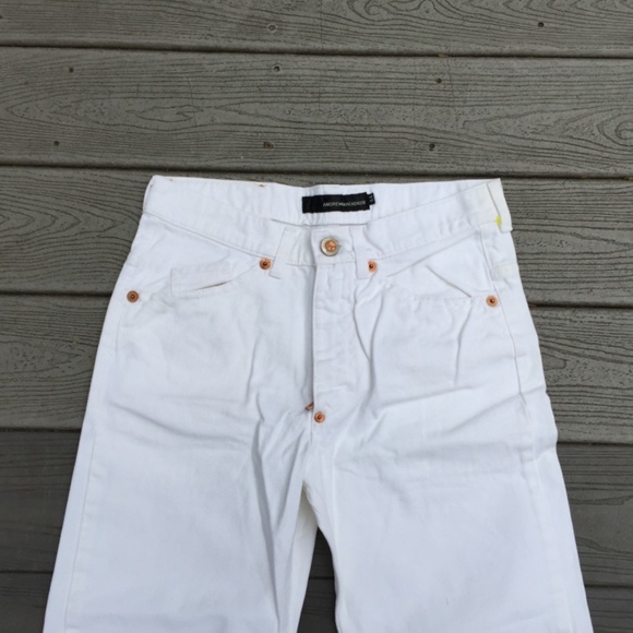 NEW ANDREW MACKENZIE AMK Arch White Denim Jeans - Picture 3 of 7